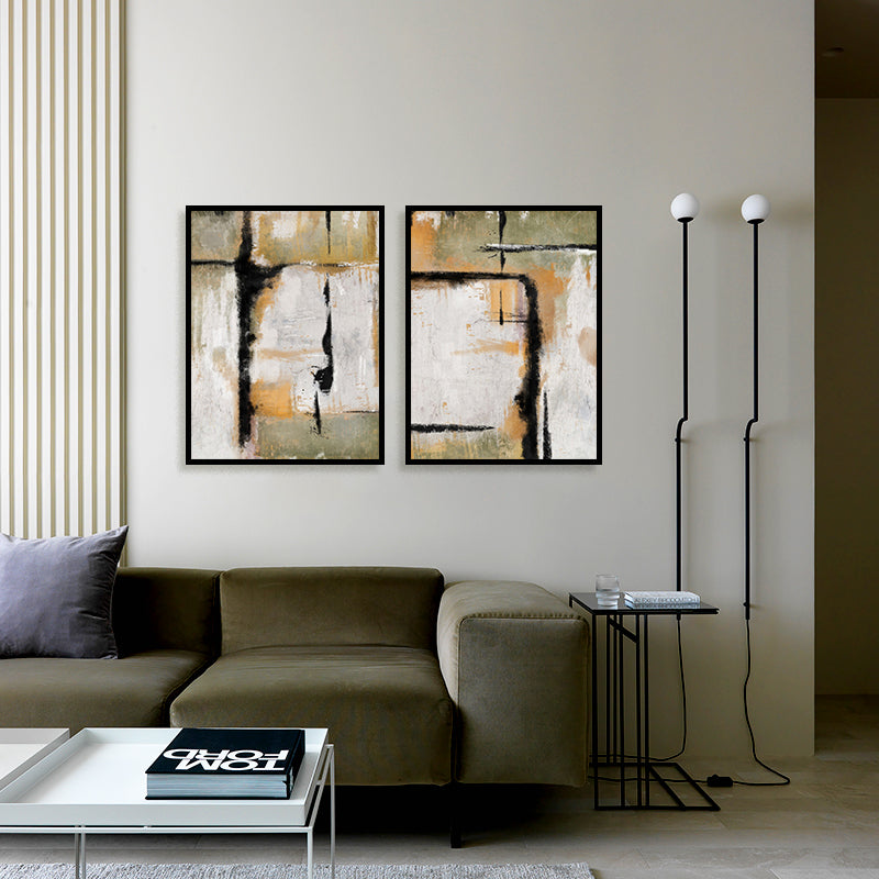 Tangerine Textures (A) Wall Art