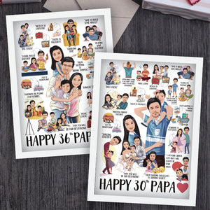 Couple Story (Timeline) Artwork Frame (Personalized) Personalized Gifts VJ Impressions