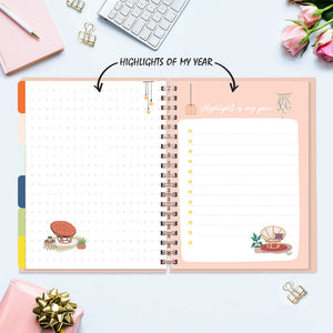 Undated Yearly Planner - Business Is My Cardio Undated Planners June Trading