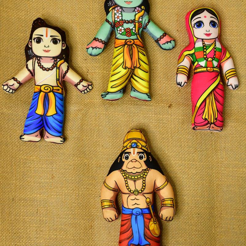 Sowpeace Stitched Cotton Ram (Set Of 4)