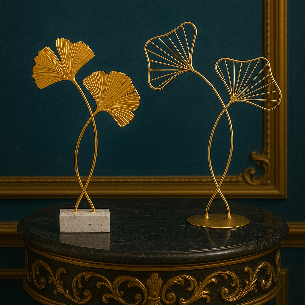 Ornamental Gingko Leaf Sculpture
