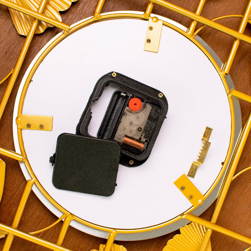 Ornate Gingko Vine Wall Clock Wall Clocks June Trading