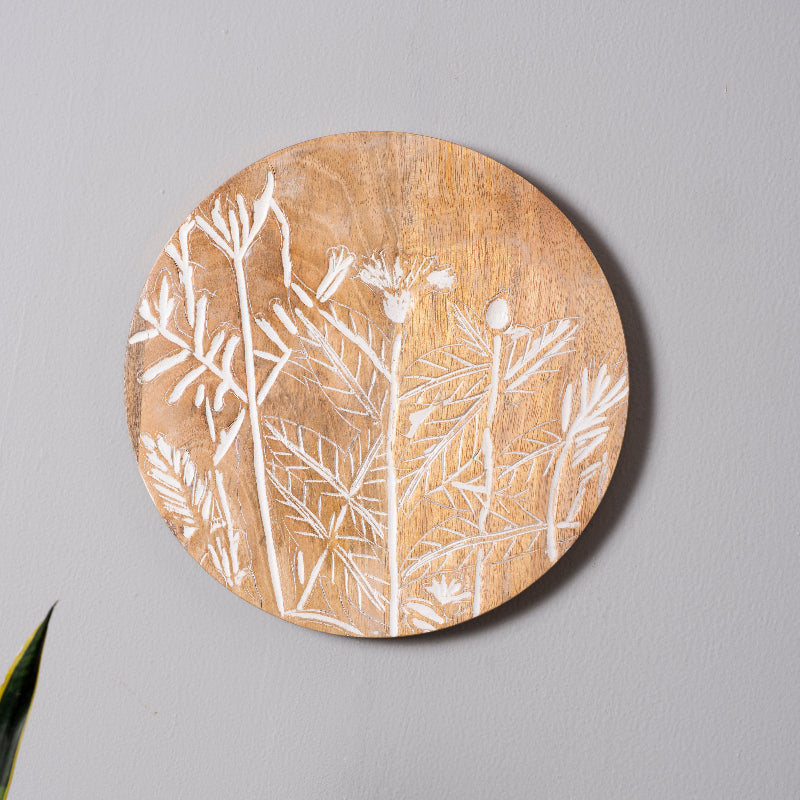 Ethereal Garden – Handcrafted Round Wall Plate