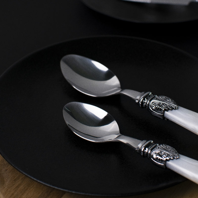 Ivory Accent Regal 24 Piece Cutlery Set Cutlery June Trading