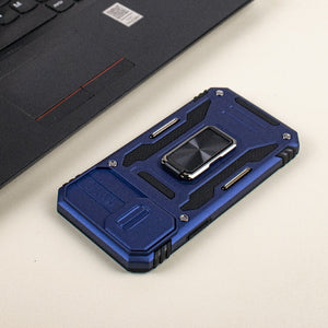 Hybrid Armour iPhone 12 Pro Cover | Camera Slider & Kickstand iPhone 12 Pro The June Shop Navy Blue
