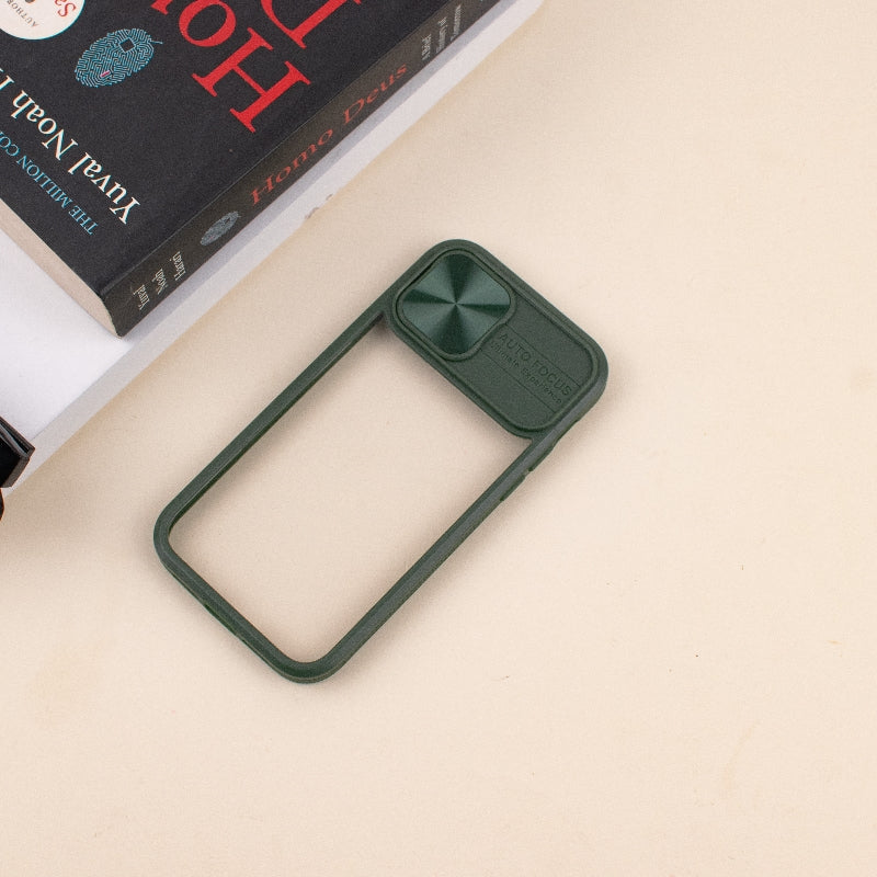 Chic Charm Camera Slider iPhone 14 Plus Cover iPhone 14 Plus The June Shop Olive Green