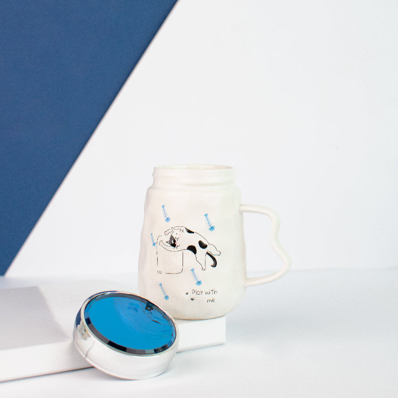 Mischievous Coffee Mug With Assorted Lid Coffee Mugs ERL