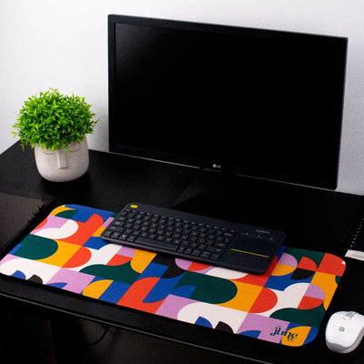 Vivid Gemoetric Pattern Versatile Desk Mat Desk Mats June Trading   