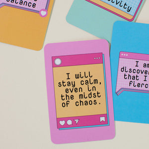 Manifest The Magic - Affirmation Cards Postcard June Trading