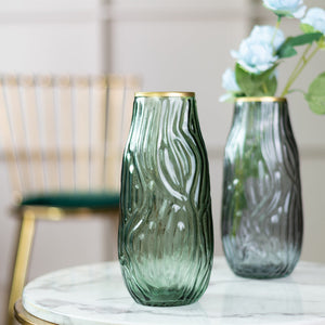 Empoli Whirl Pressed Vase Vases June Trading