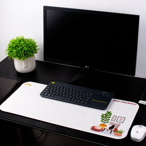 Staying Pawsitive Versatile Desk Mat Desk Mats June Trading