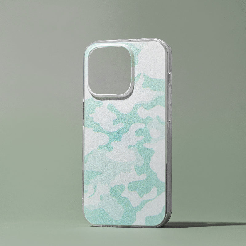 Mint Green Camo Style iPhone Cover Mobile Phone Cases June Trading iPhone 14 Pro