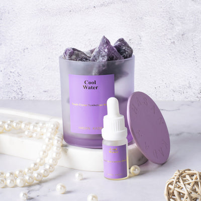 Kensho Essential Oil Diffuser | Purple Salt Crystal Candles The June Shop   