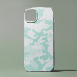 Mint Green Camo Style iPhone Cover Mobile Phone Cases June Trading iPhone 14 Plus