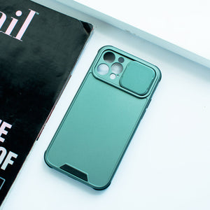 Colour Me Vivid Camera Slider Apple iPhone 12 Pro Cover iPhone 12 Pro June Trading Fern Metallic Green