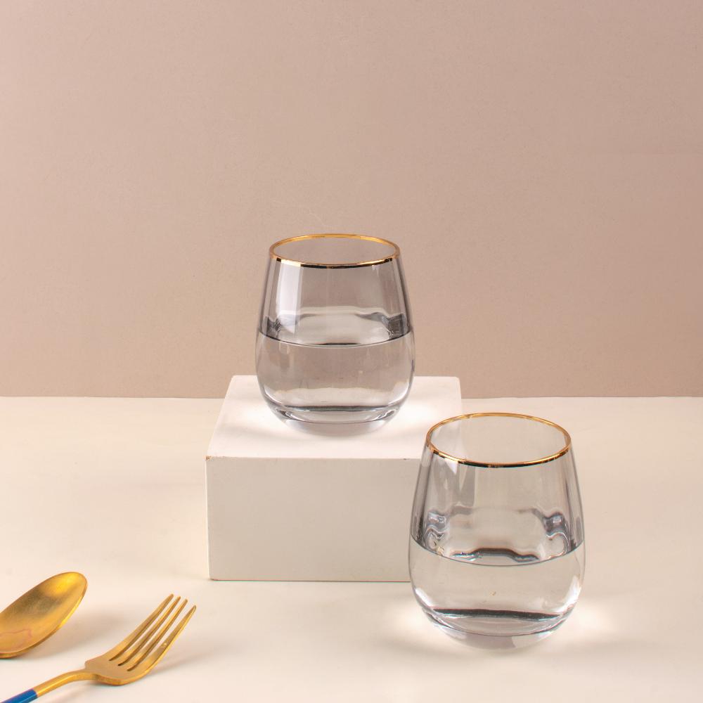Smoky Quartz Orb Stemless Glass