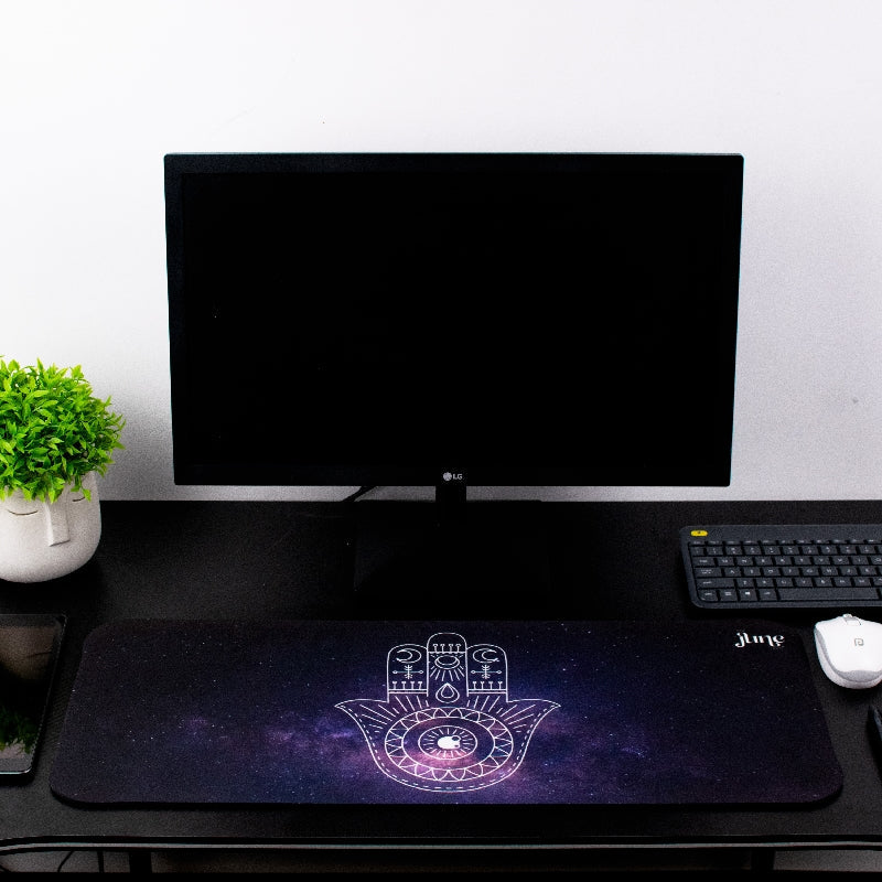 Cosmic Hamsa Hand Versatile Desk Mat Desk Mats June Trading