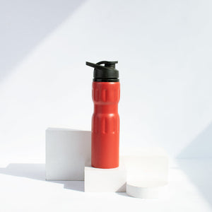 Gym Steel Bottle Flask June Trading Cherry Red