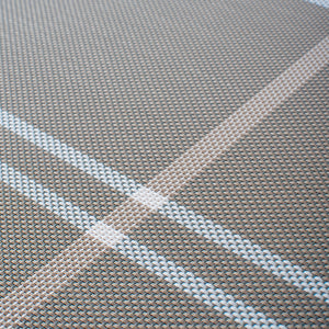 Splendour Grey Chequered Table Mats Set | 6 Pcs Tablemat The June Shop