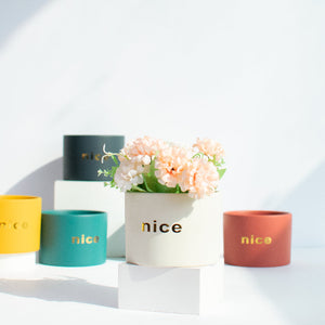 Bold Minimalist Planter Planters June Trading Soft White