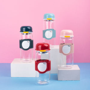 Sleeve With Note Transparent Glass Water Bottle Bottles June Trading