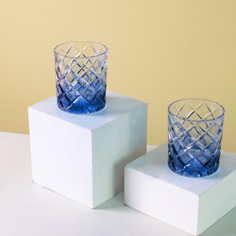 Blue Prism Crystal Glasses (Set Of 2, 4 & 6)
