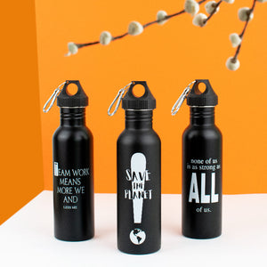 Metal Bottle With Motivational Quotes Bottles June Trading