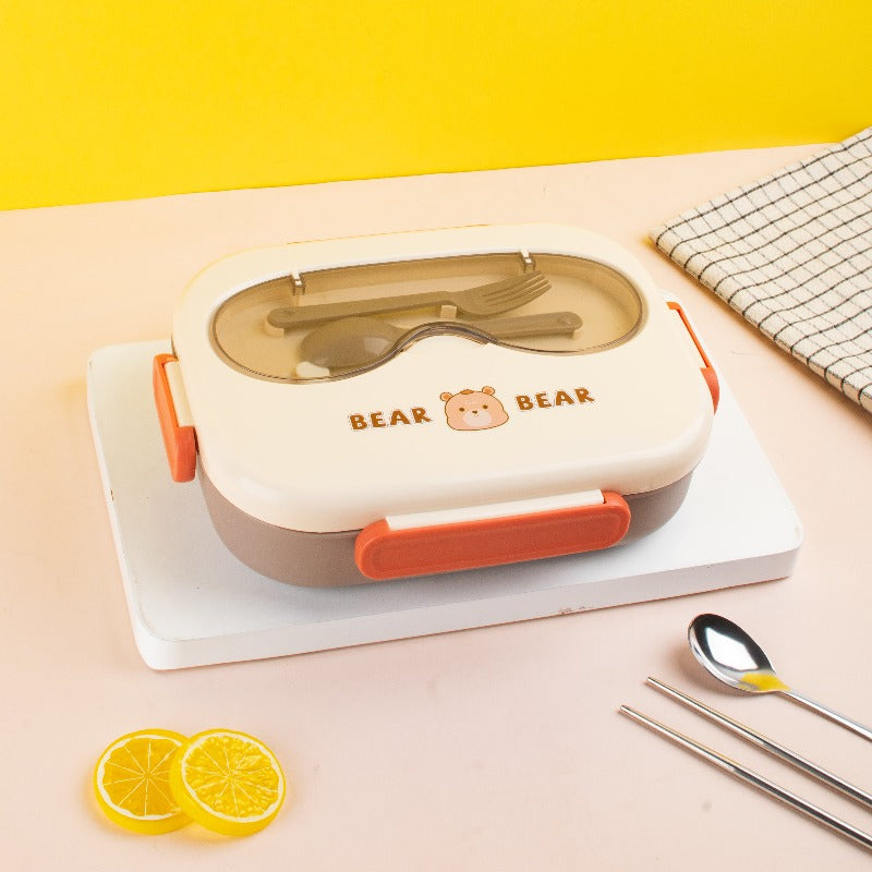 Grub Wonderland Lunch Box Lunch Boxes June Trading Grey Orange