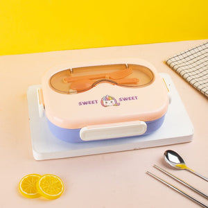 Grub Wonderland Lunch Box Lunch Boxes June Trading Peach Blue