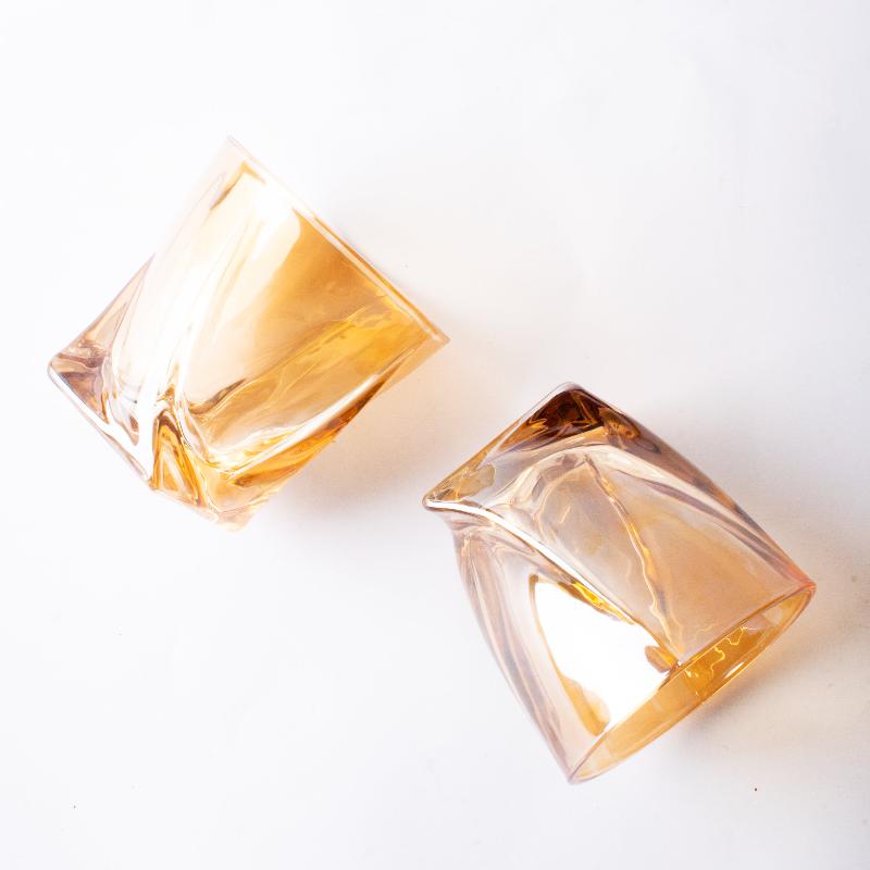 Golden Cascade Drinkware (Set Of 2, 4 & 6)