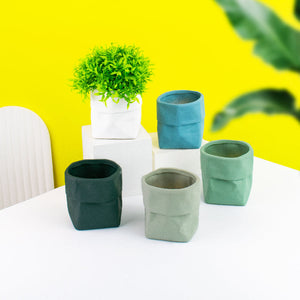 Nordic Bag Shape Planter Planters June Trading