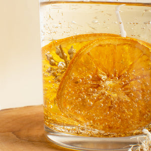 Dried Bloom Aroma Gel Candle | Rosy Tangerine Candles The June Shop