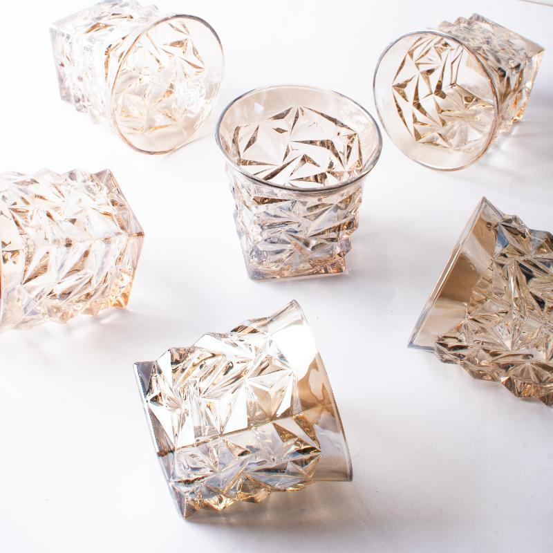 Luxe Diamond Cut Glass (Set Of 2, 4 & 6)