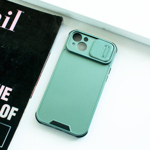 Colour Me Vivid Camera Slider Apple iPhone 14 Plus Cover iPhone 14 Plus June Trading Fern Metallic Green
