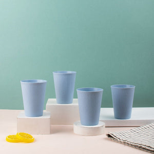 Drink Up Contemporary Tumbler Set Of 4 (Wheat-Straw) Travel Mug The June Shop Blueberry Yogurt