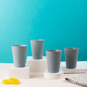 Drink Up Contemporary Tumbler Set Of 4 (Wheat-Straw) Travel Mug The June Shop Dolphin Shadow