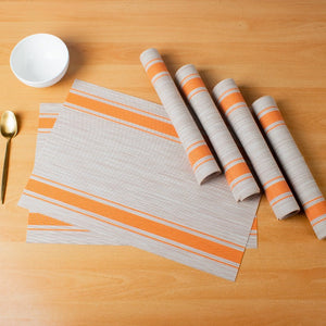 Ardea Grey Table Mats Set | 6 Pcs Tablemat The June Shop