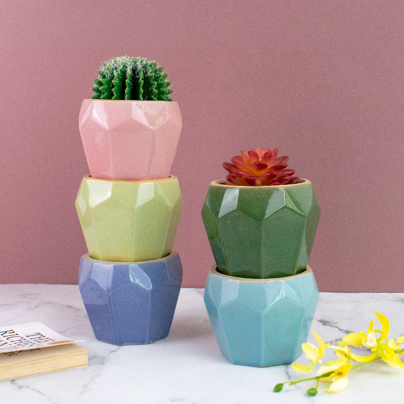 Quirky Geometric Planter Planters June Trading