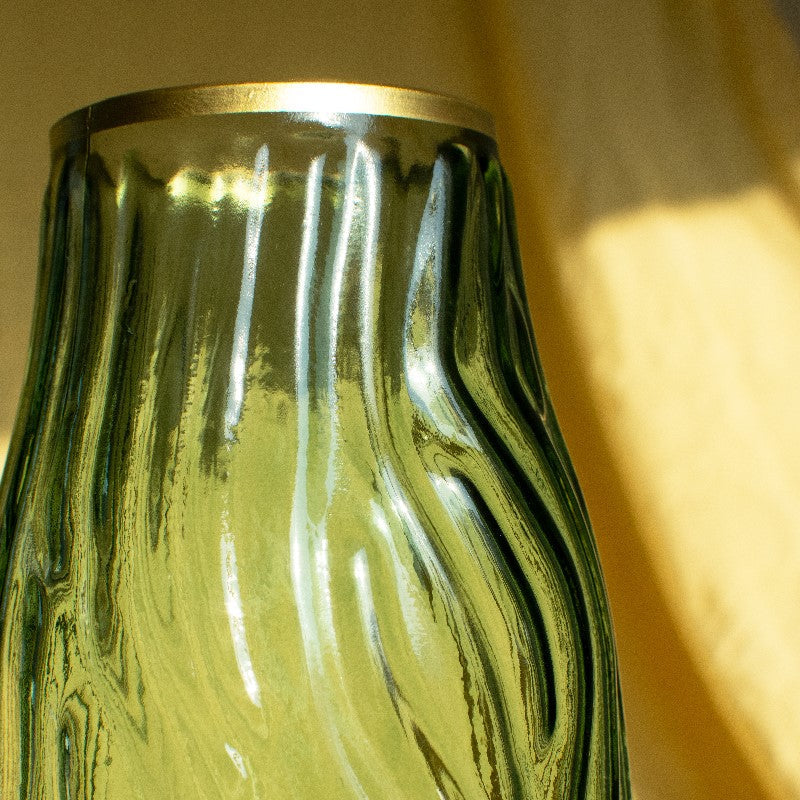 Empoli Whirl Pressed Vase Vases June Trading