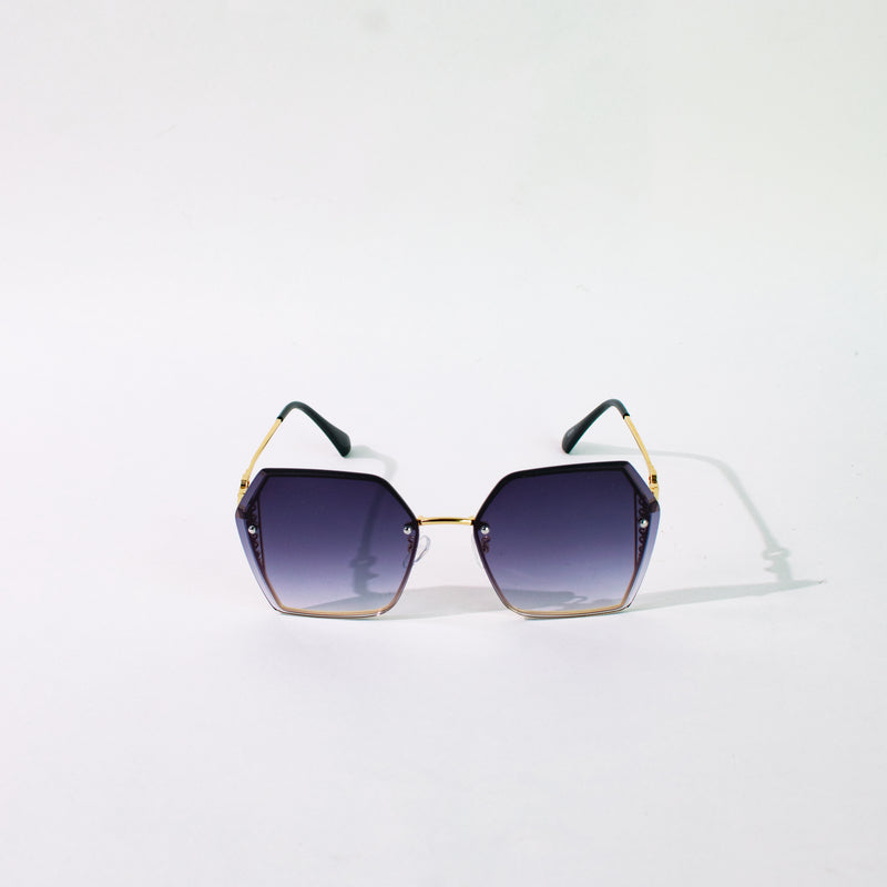 Retro Ombre Space Blue Sunglass Eyewear June Trading