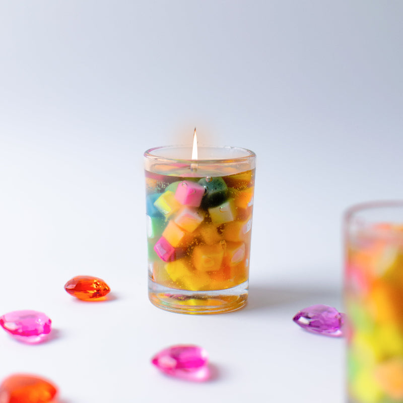 Rainbow Glow Candle (Set Of 2)