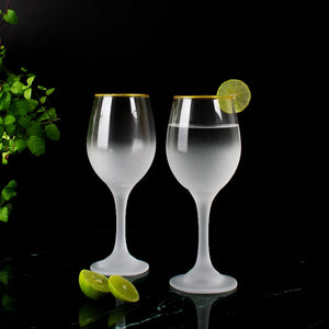 Sophisticated Nook Frosted Glass (Set of 2) Glasses June Trading