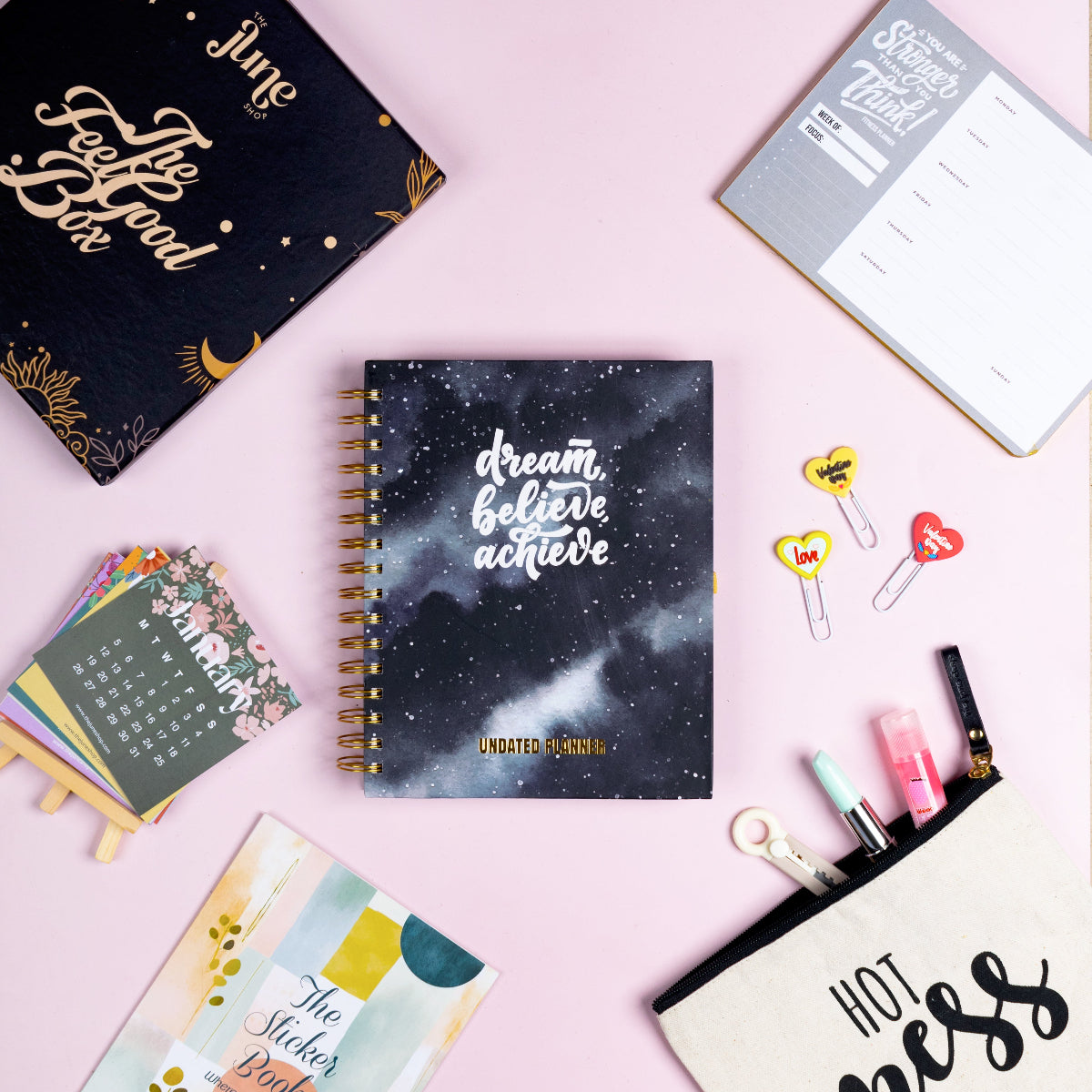 The Feel-Good Planner Box™ | Dream, Believe, Achieve Edition