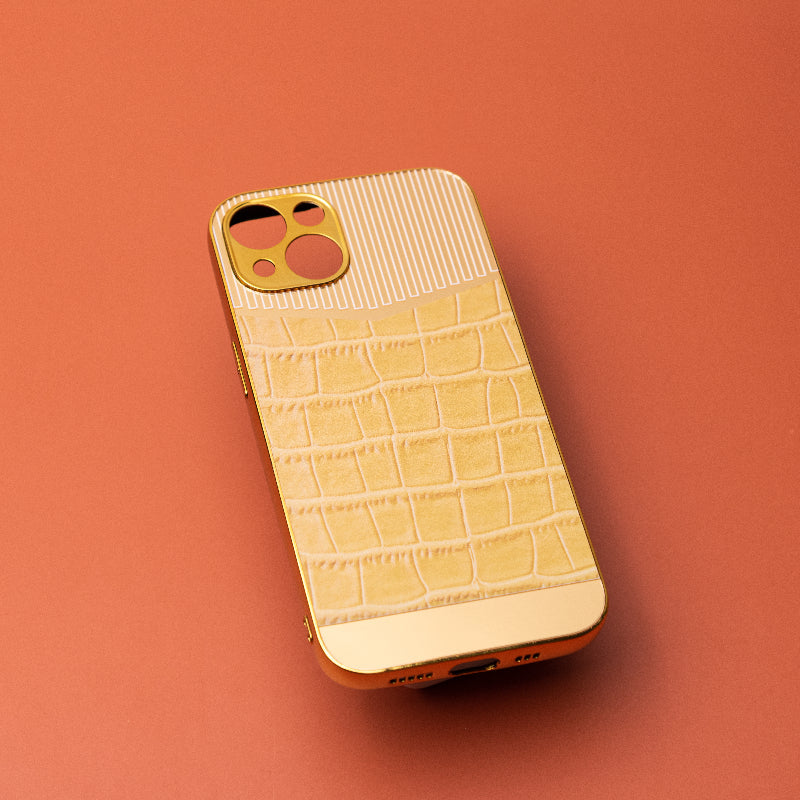 Golden Tuscan Sun Luxury Embossed Design iPhone Cover Mobile Phone Cases June Trading iPhone 13
