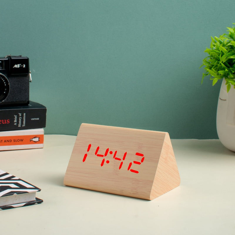 Dynamo Table Clock Pyramid Pack Table Clocks The June Shop Sand Ivory