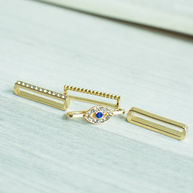 Evil Eye Gold Smartwatch Band Accessories Set Watch Band Accessories June Trading
