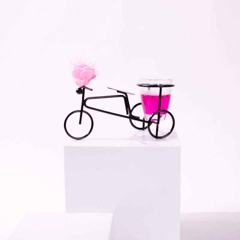 Bicycle Jelly Candle Stand Candles June Trading Candy Pink