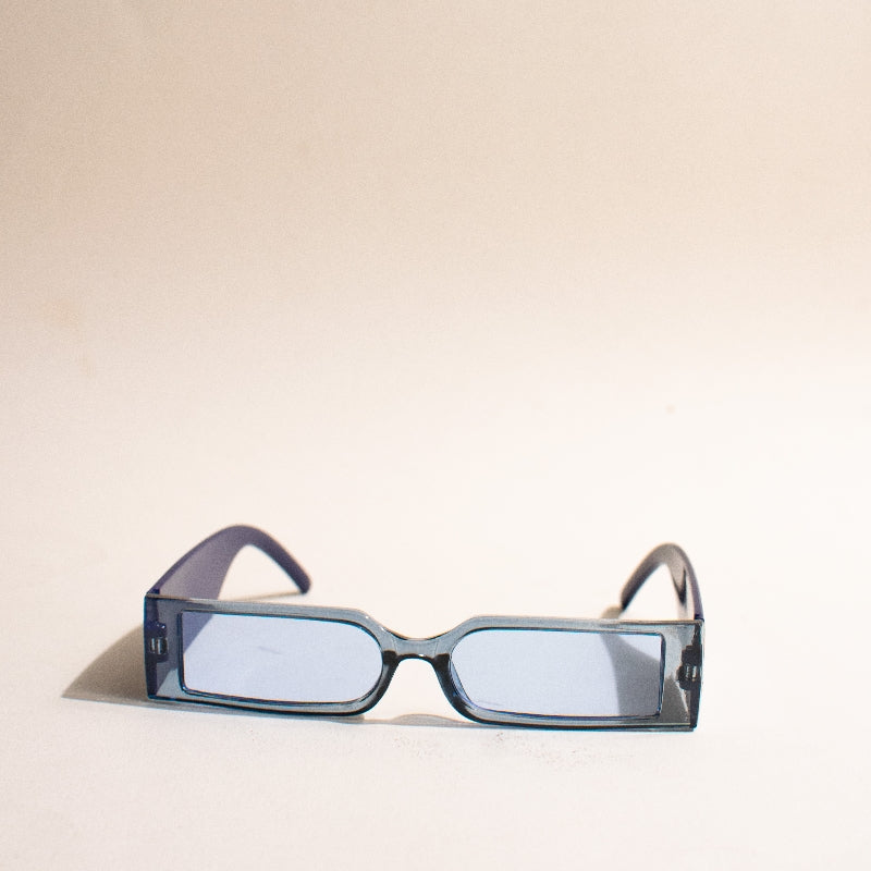 Slay With Me Rectangle Purple Sunglass Eyewear June Trading