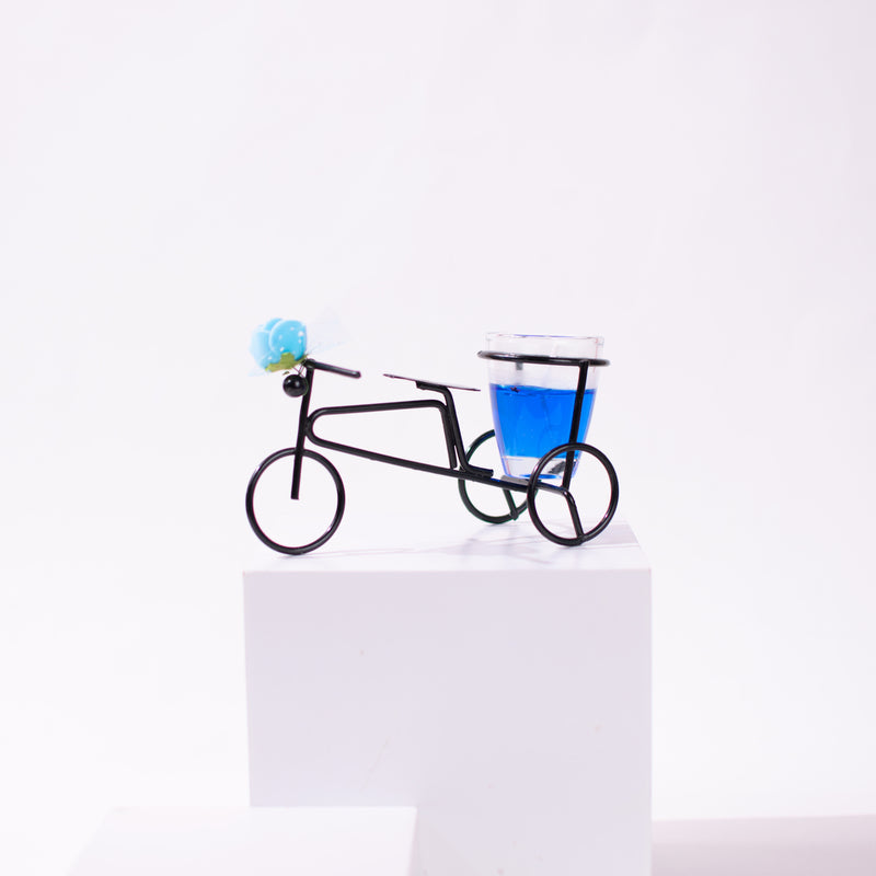 Bicycle Jelly Candle Stand Candles June Trading Azure Blue