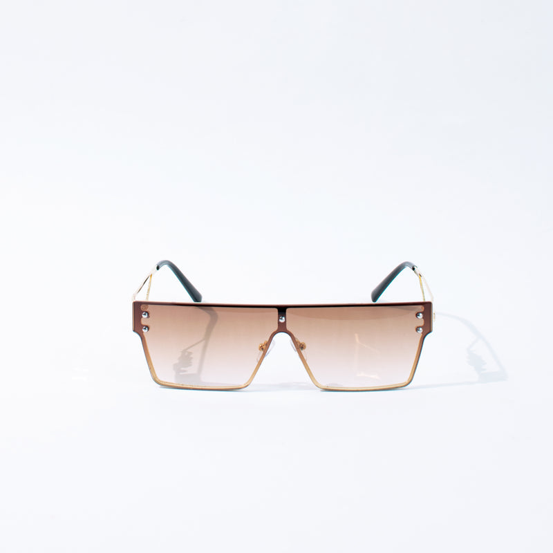 Ornamental Temple Burnt Brown Sunglass Eyewear June Trading